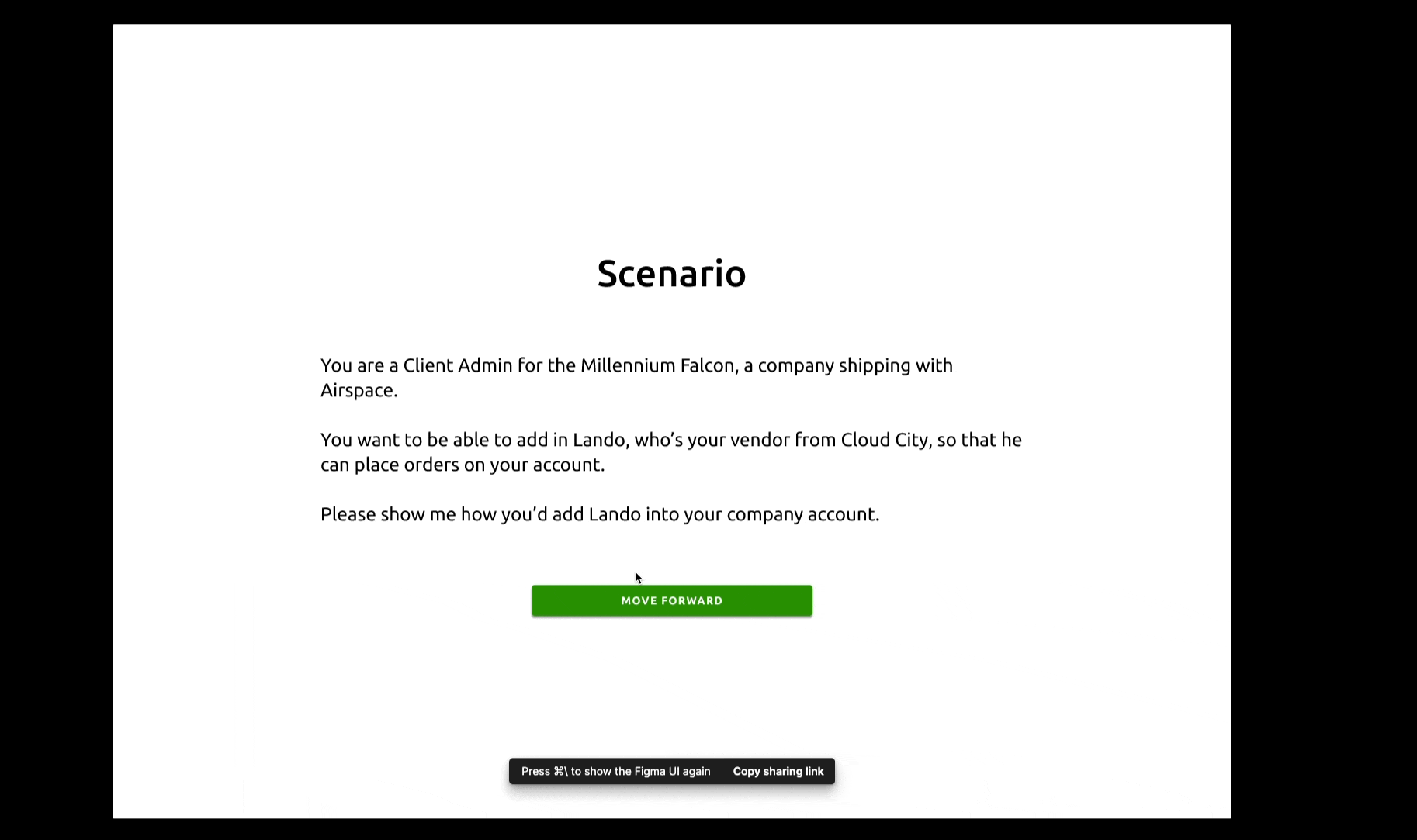 Prototype recording — adding/removing vendor users